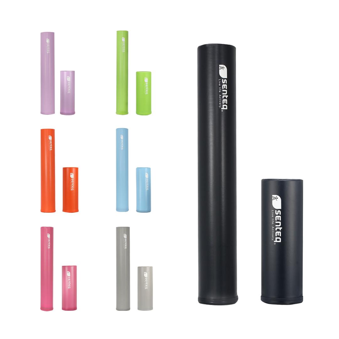 SENTEQ Leather Foam Roller therapeutic exercises water resistant PVC leather material Stretchpole Straightening workout