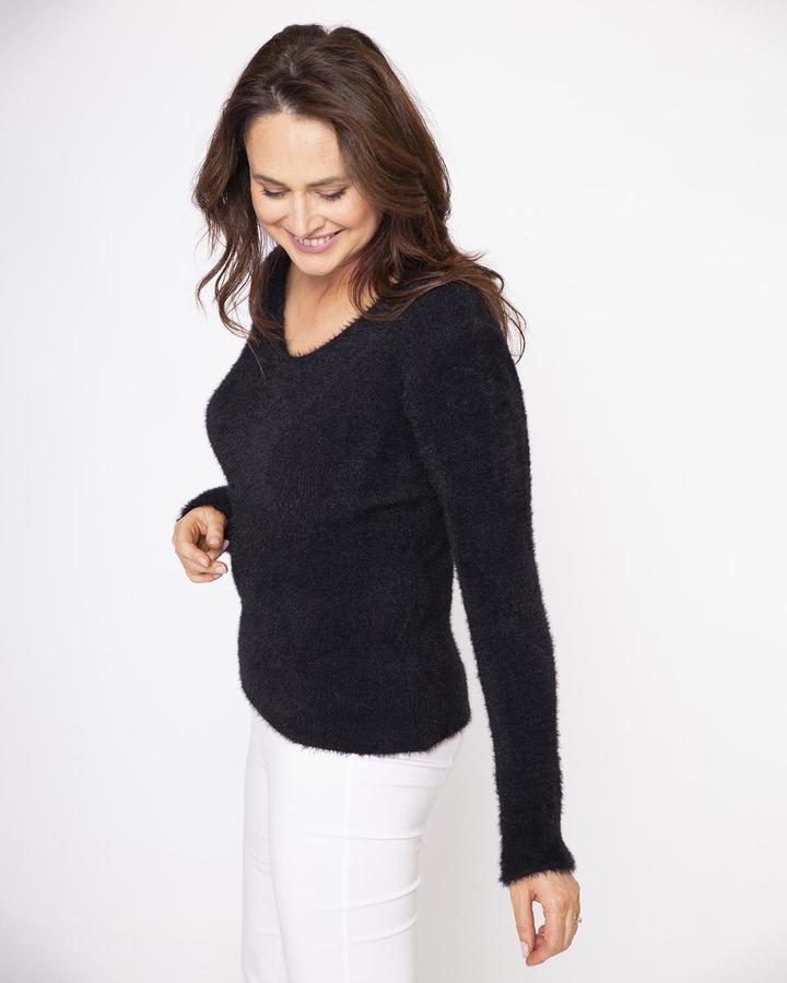 V Neck Mohair Jumper