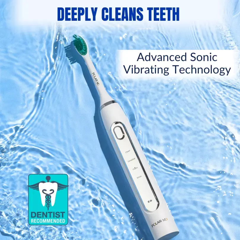 Polar sonic toothbrush