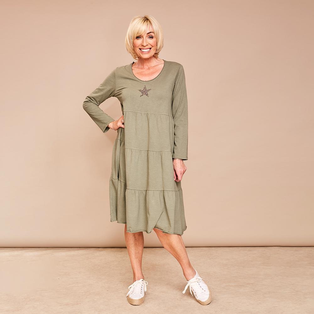 Selina Star Dress(Khaki)