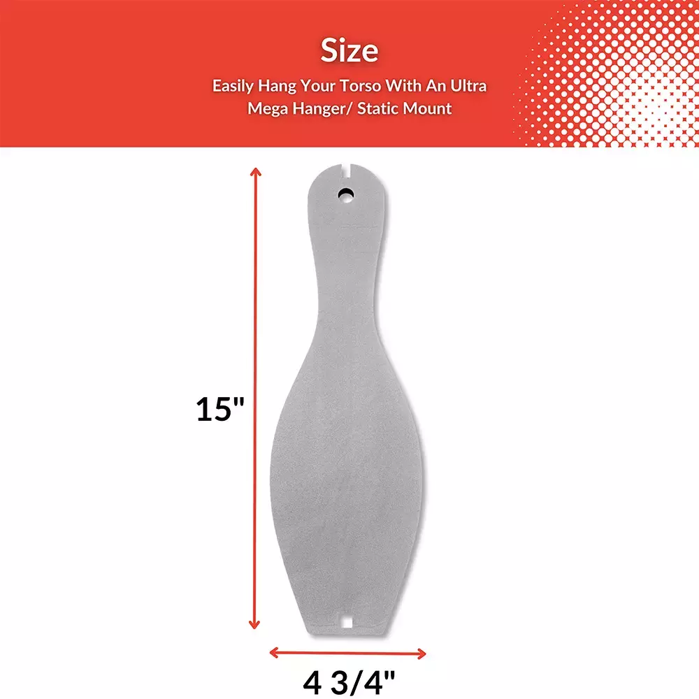 official size bowling pin target