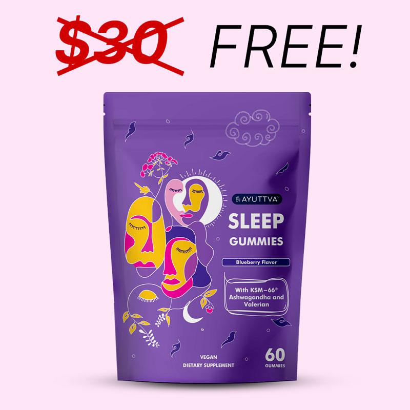 A full-size pack of Sleep Gummies, worth $30, is a free bonus with this product.