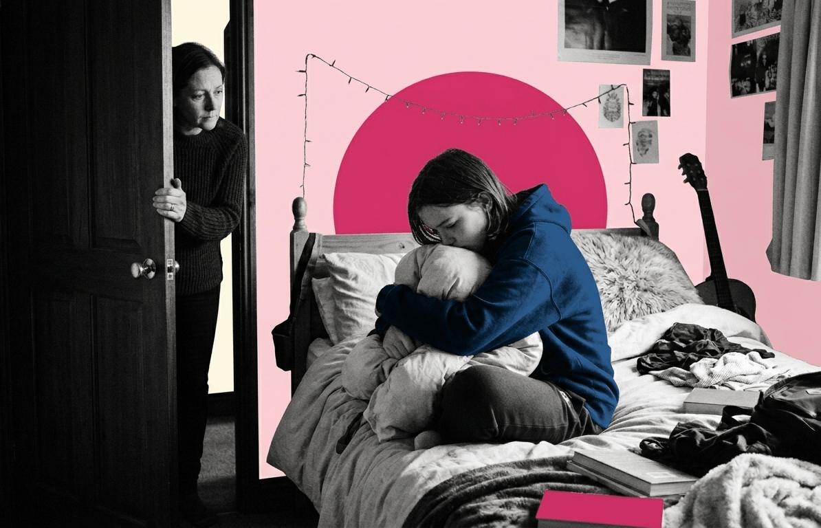 une mère qui s'inquiète pour sa fille