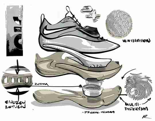 Nike Zoom Freak 3 Sketch