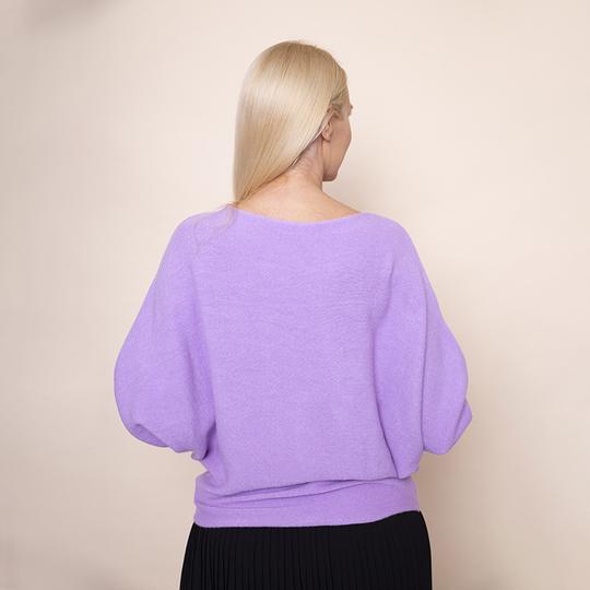 Batwing Soft Jumper in Lilac