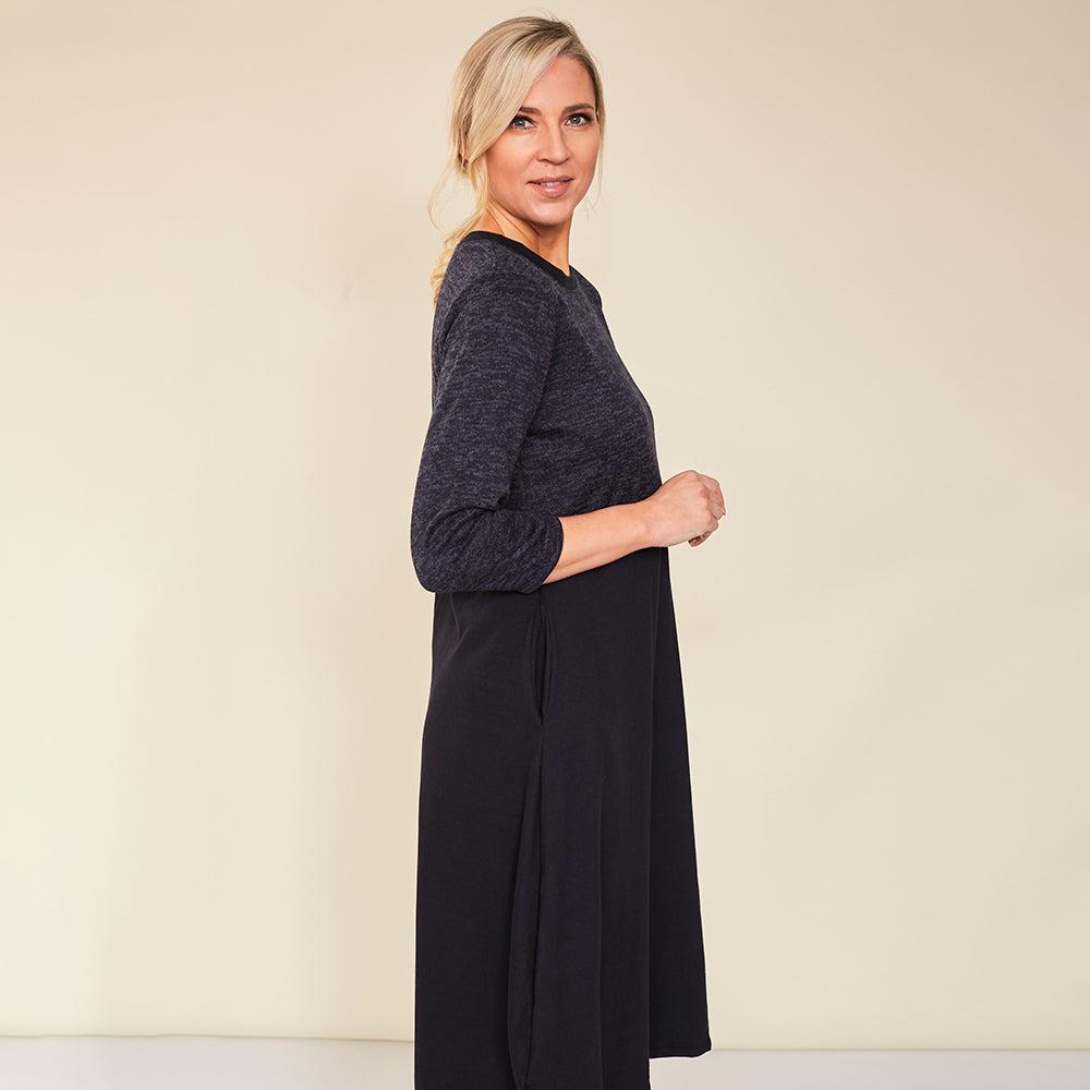 Evelyn Dress (Navy)