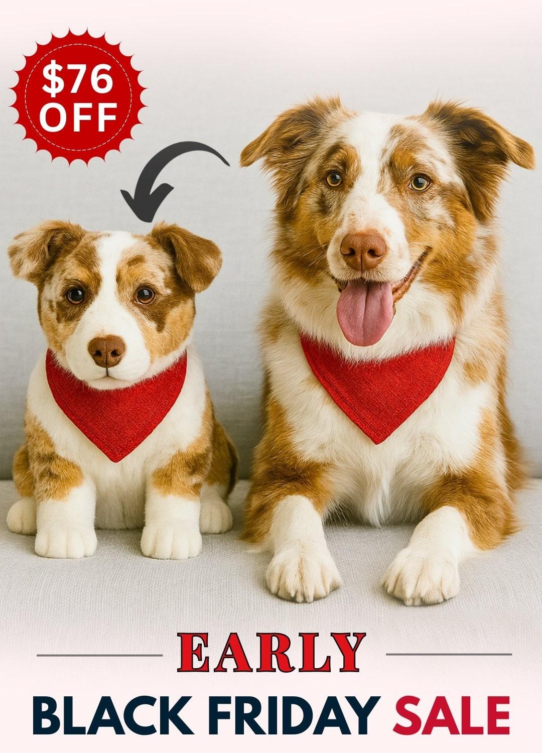 custom stuffed animal plush from photos as a memorial gift