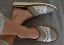 Stella - Women leather mule slippers - Reindeer Leather