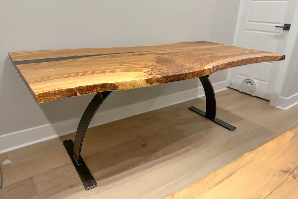 Live Edge Spalted Oak Dining Table