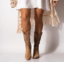 Tatiana - Western cowboy boots for women - Reindeer Leather