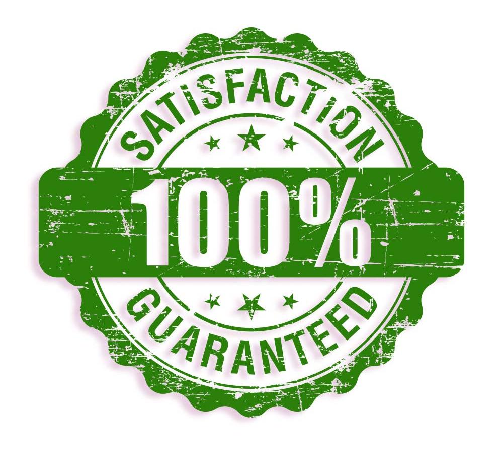 icon of 100% Satisfaction and Guaranteed