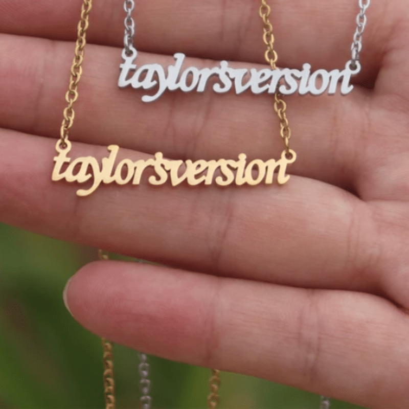 Taylor Swift inspired 'Taylors Version' Necklace  Oscar Willow & Co Silver  