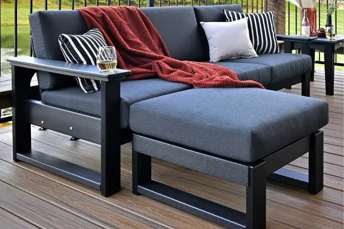 Outdoor LuxCraft Sofa with Ottoman