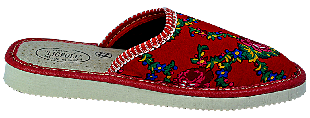Renee - Ladies scuff slippers - Reindeer Leather