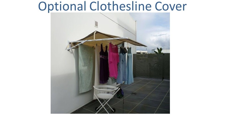 2.4m wide clothesline cover