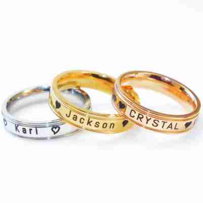 BF personalised Rings 