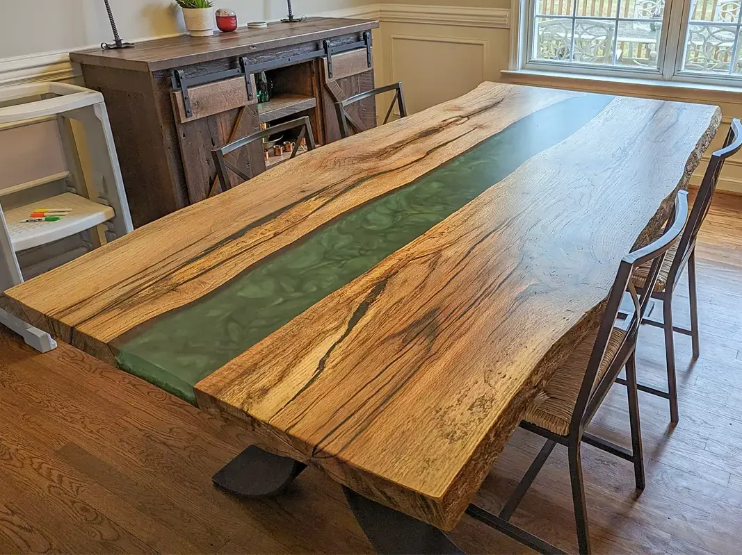 english walnut live edge table