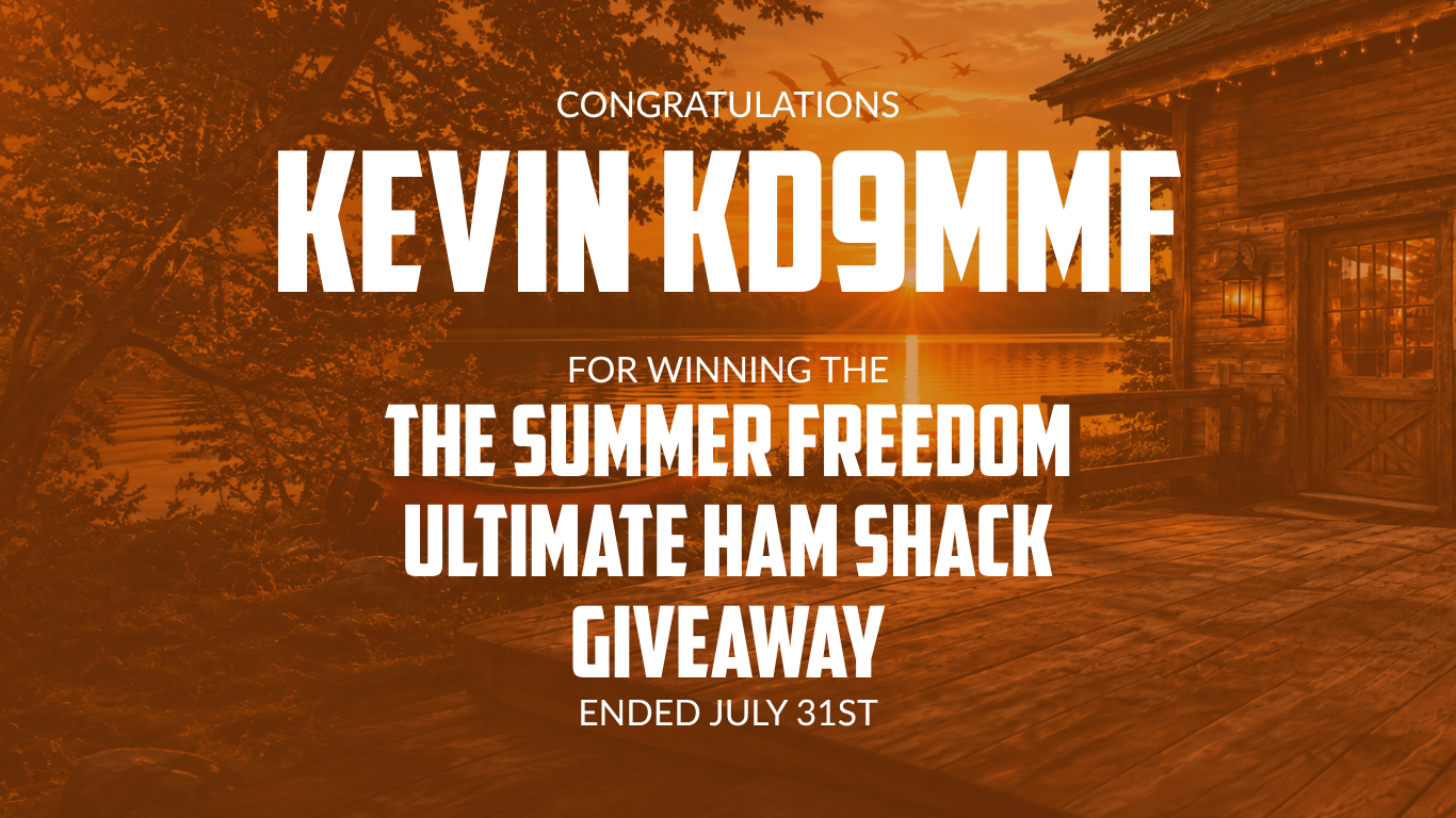 Congratulations Dean K0OKZ for winning the New Year New Gear Giveaway!