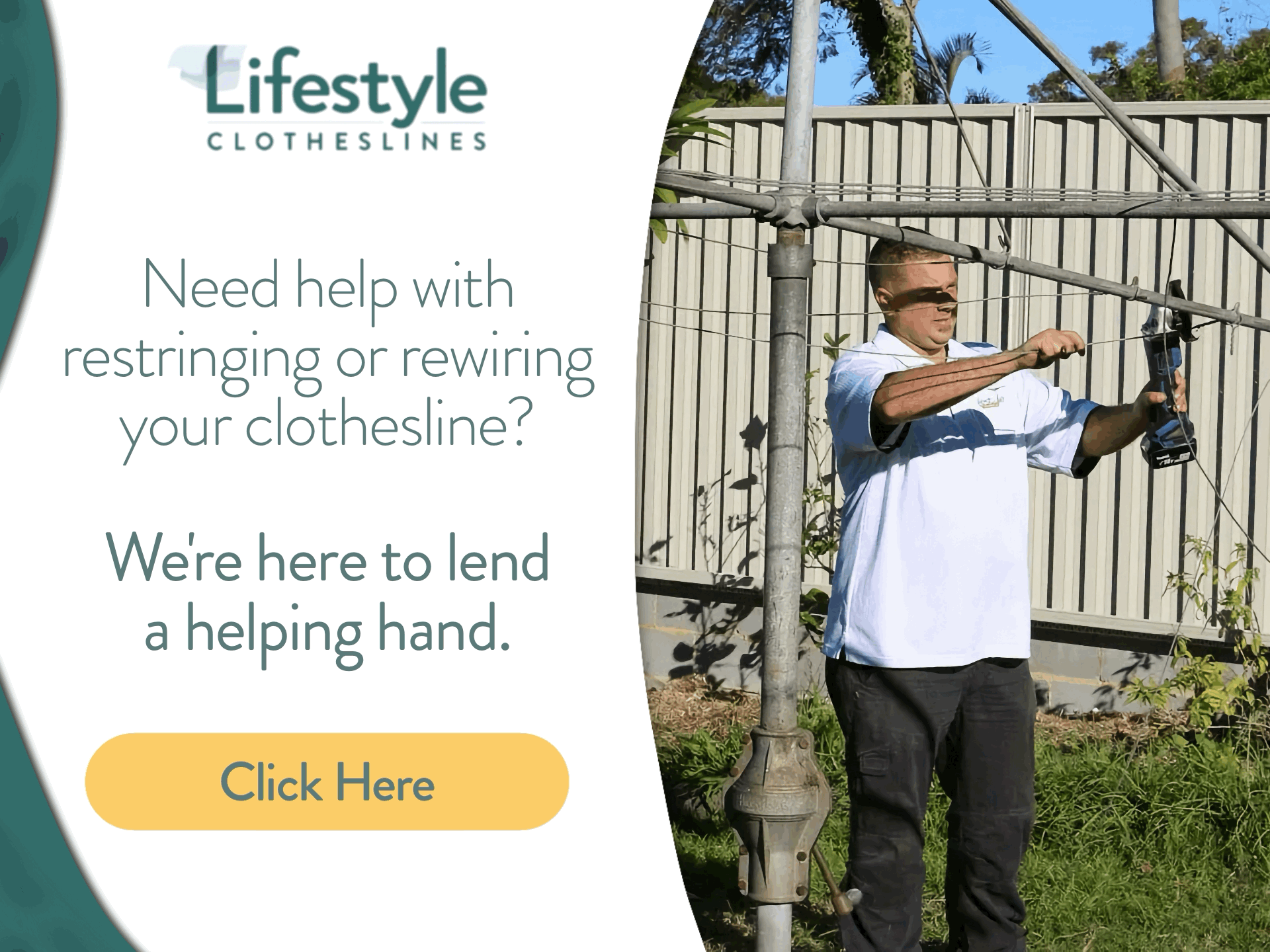 lifestyle clotheslines restringing or rewiring service