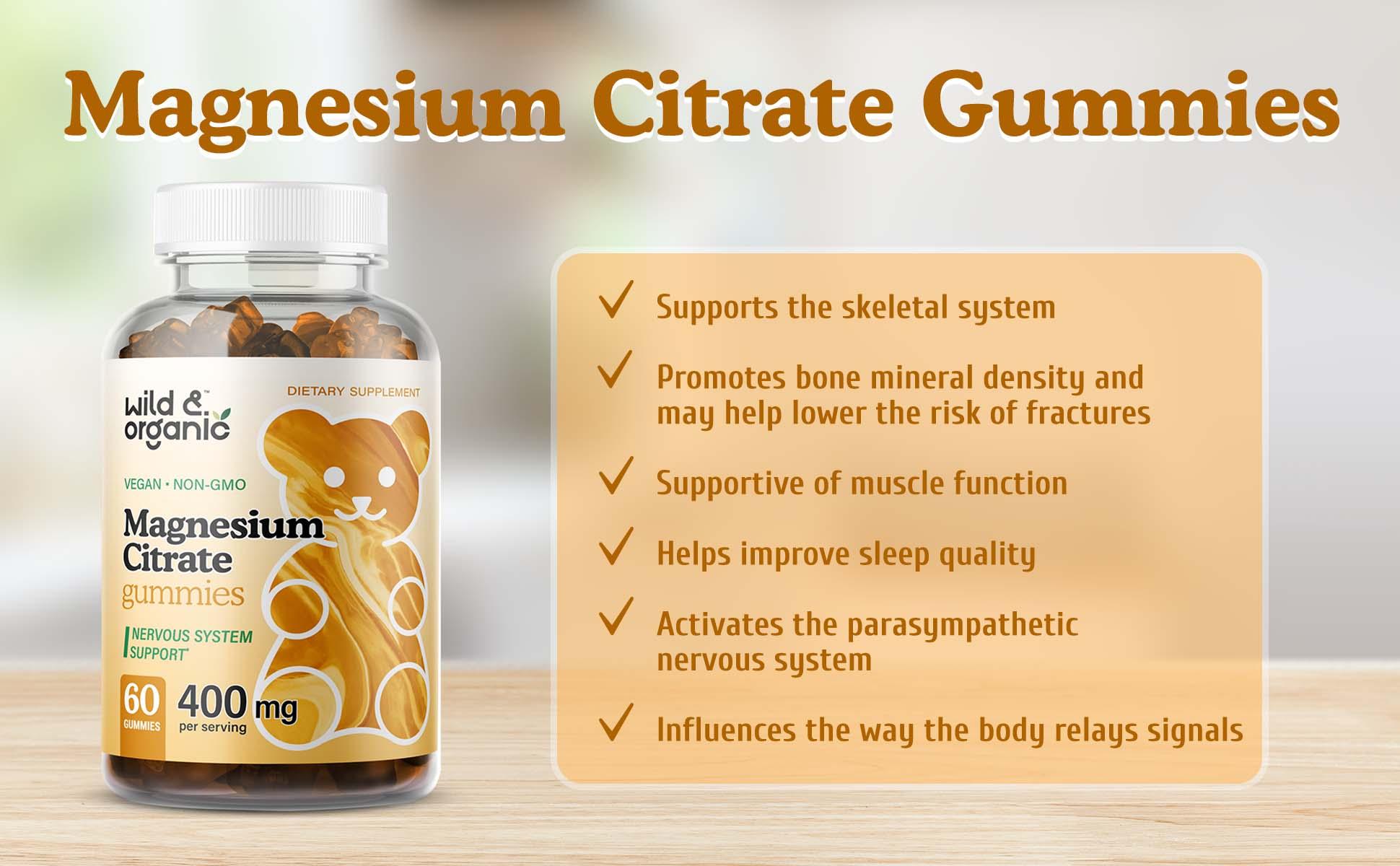 Magnesium Citrate Gummies Wild & Organic