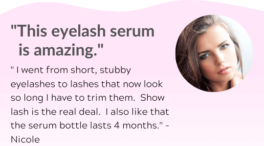 show lash eyelash serum, eyelash growth serum