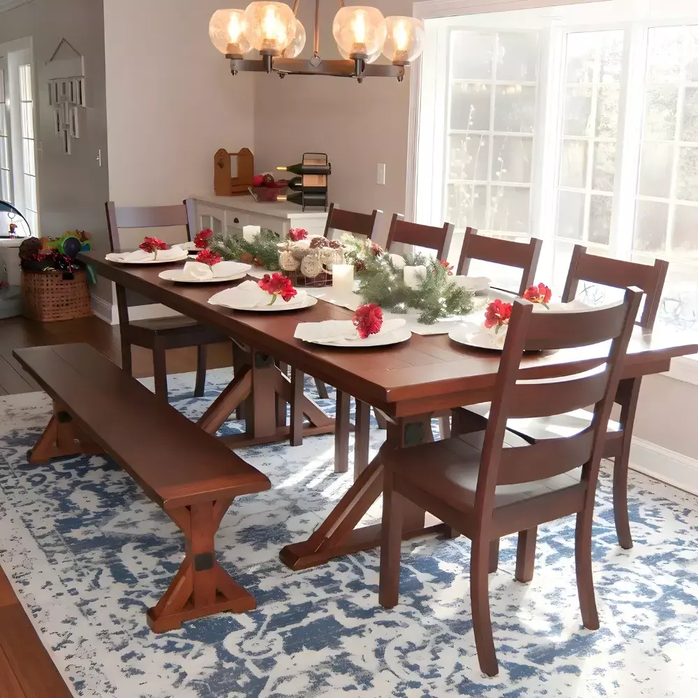 custom rustic cherry dining set