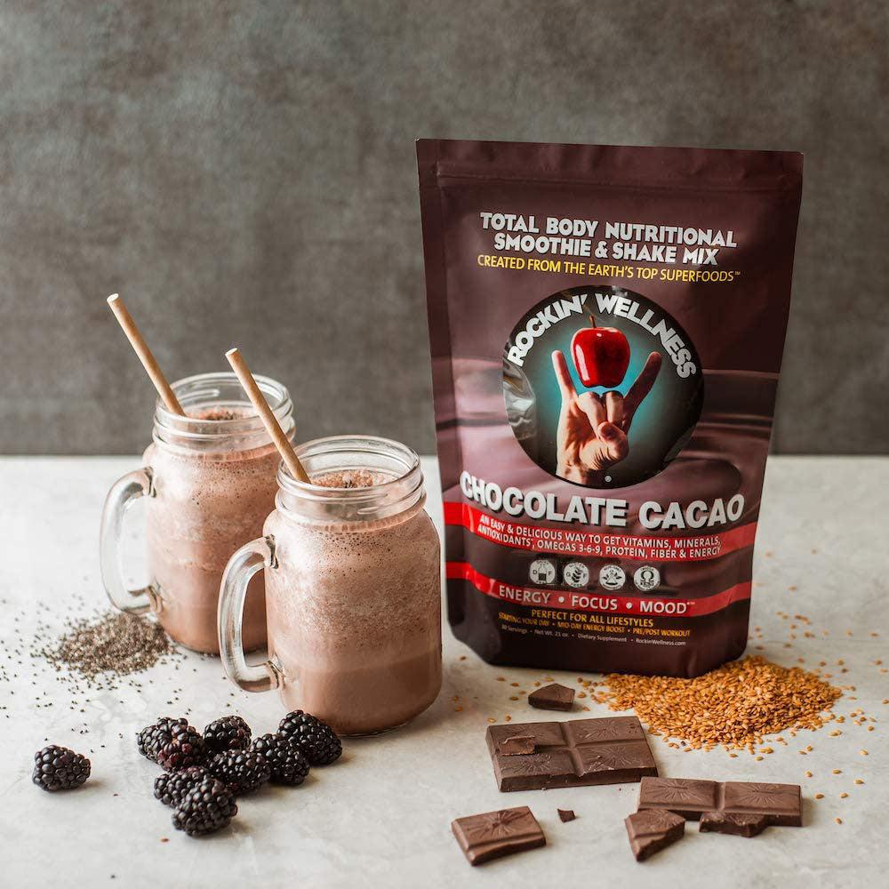 Rockin Wellness Vegan Chocolate Cacao Nutritional Mix