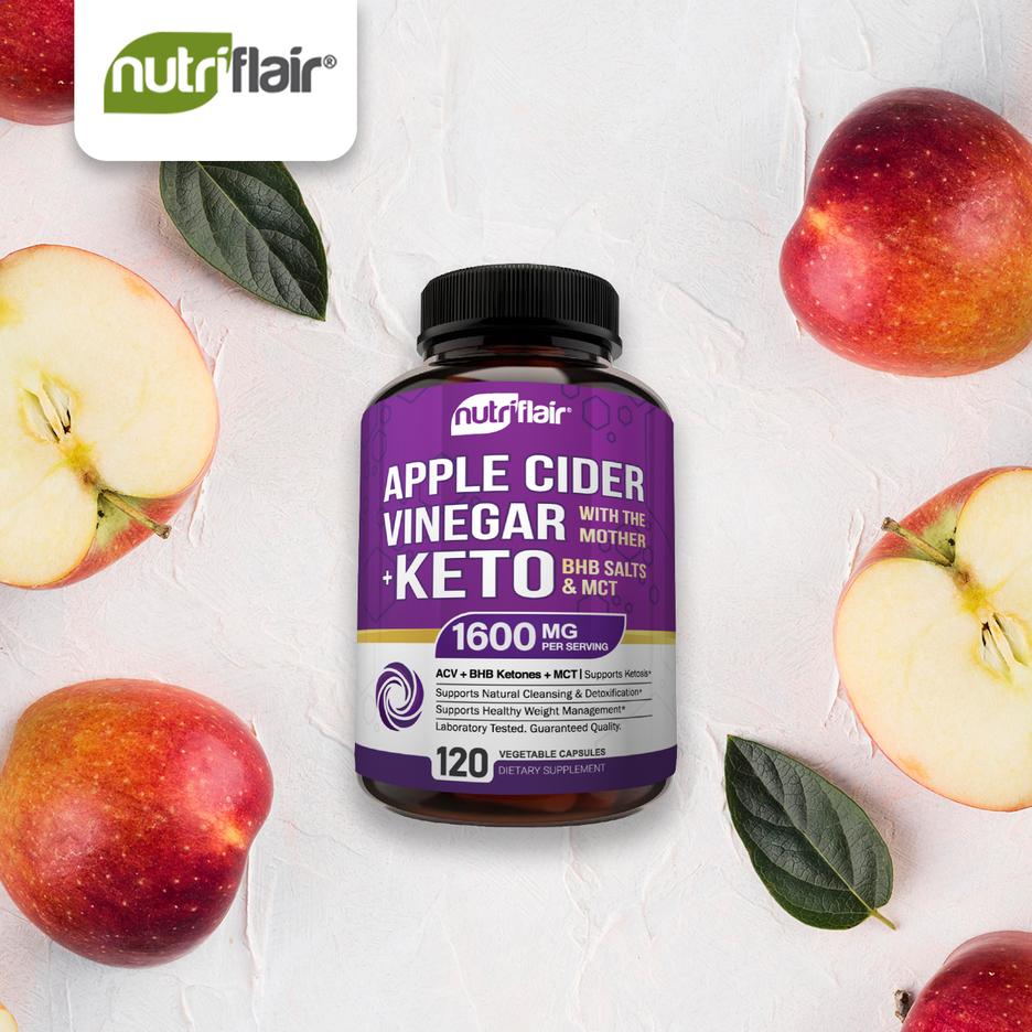 Apple Cider Vinegar Plus Keto BHB Supplement From NutriFlair