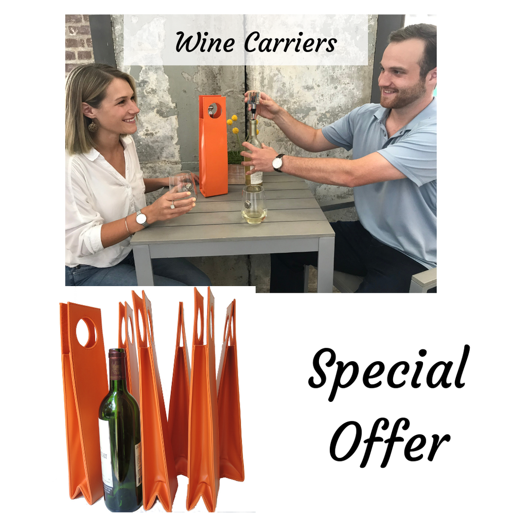 Special Offer Orange Wine Carriers