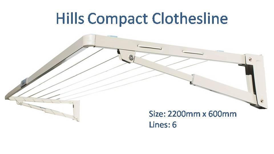 hills compact 2200mm wide clothesline dimensions