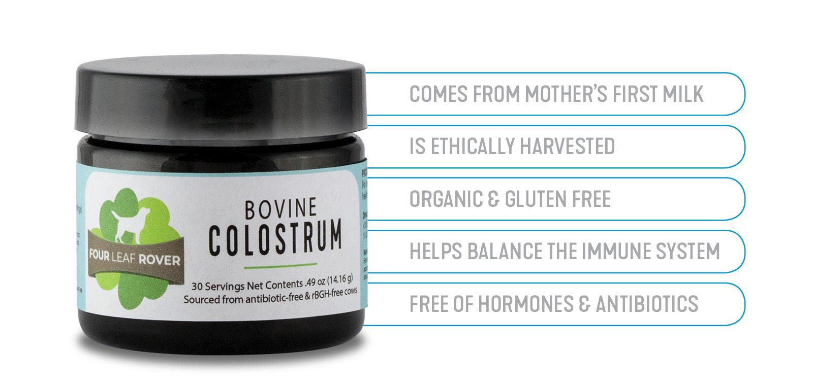 Bovine Colostrum For Dogs Four Leaf Rover®