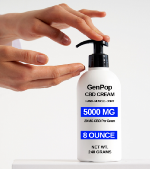 GenPop Cream 8 Oz. 5000 MG (Our Strongest Cream.)