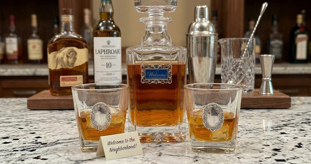 Welcome Decanter Set for a new neighbor