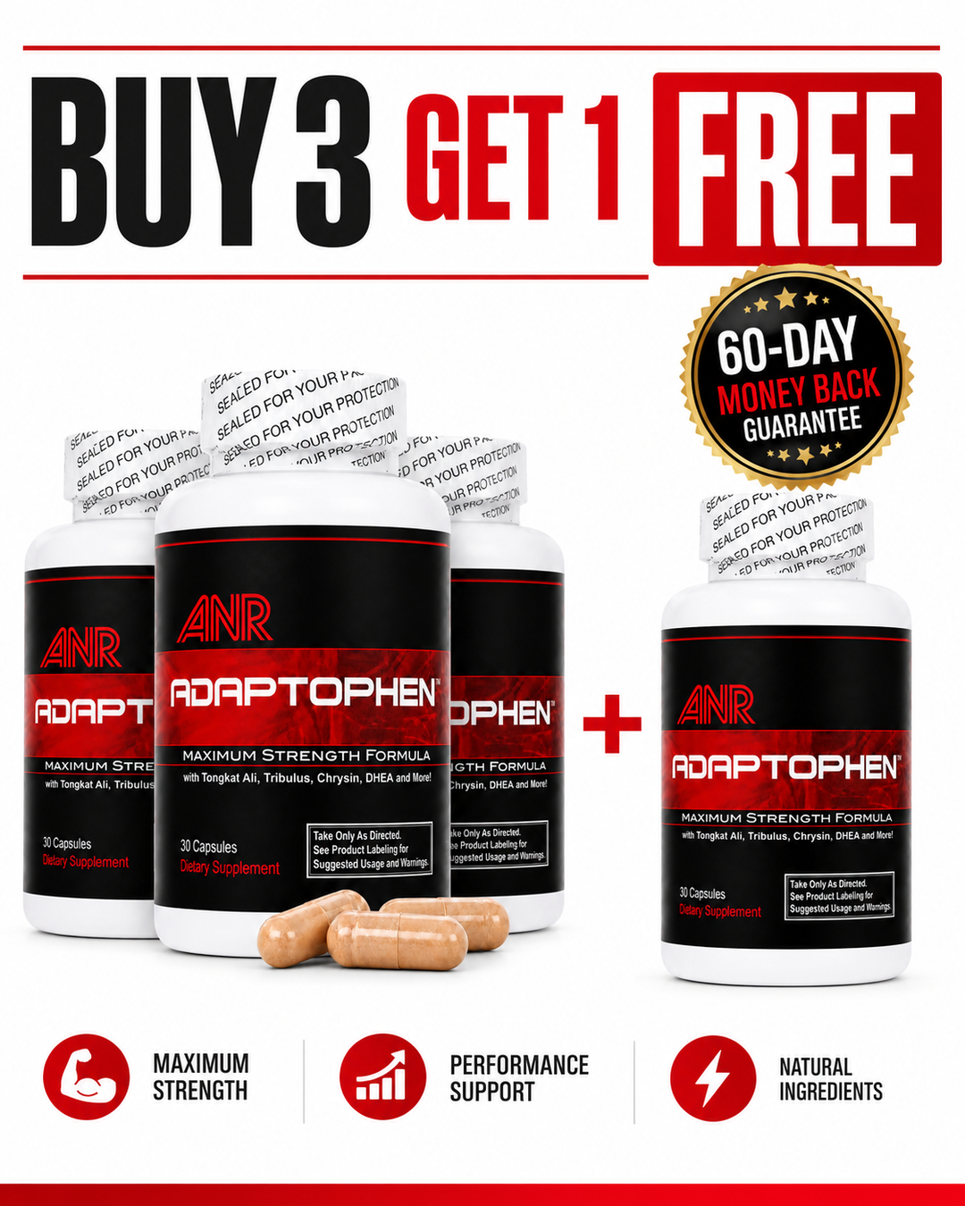 Buy 3 Adaptophen Bottles Get 1 FREE