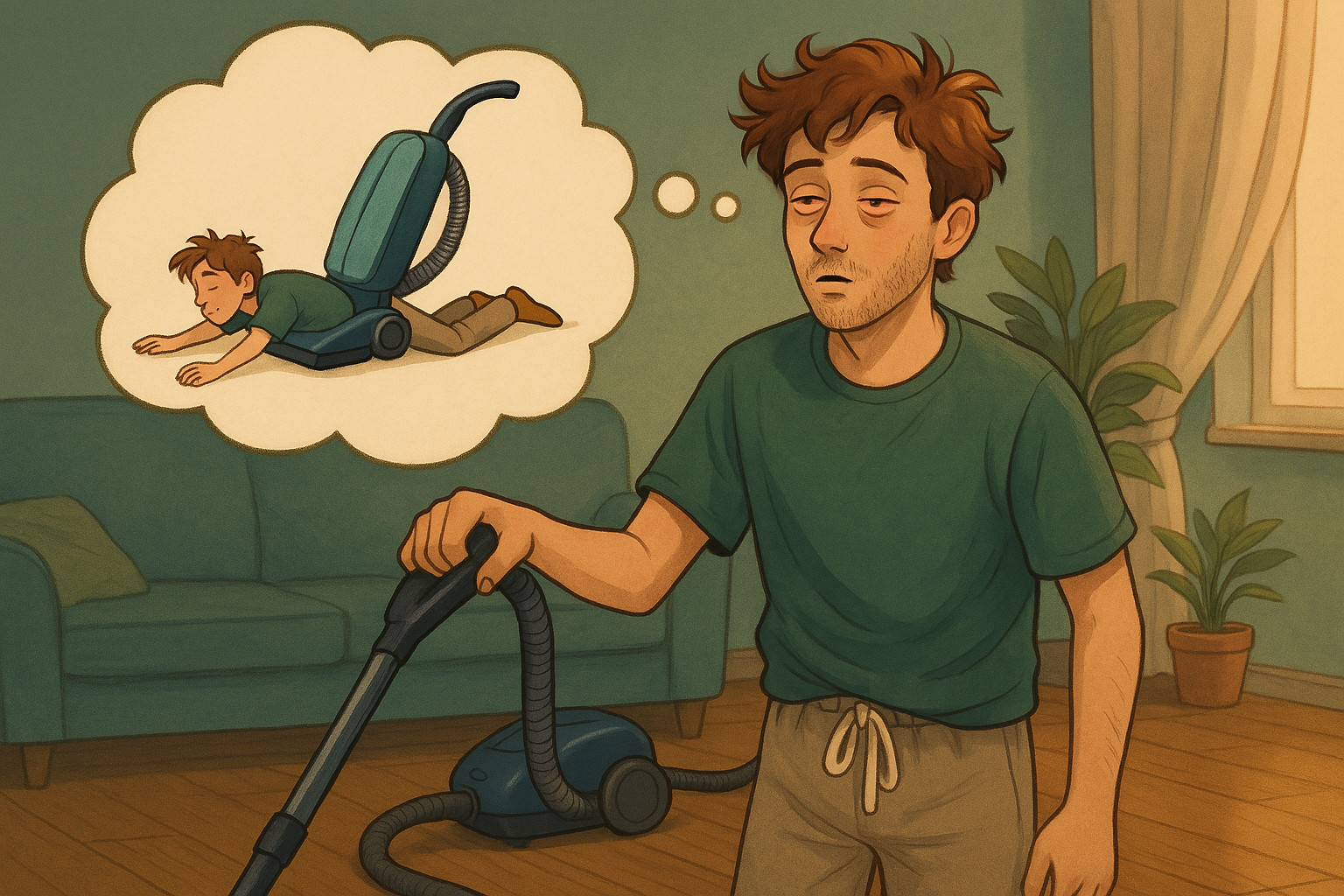 guy thinks hes a vacuum