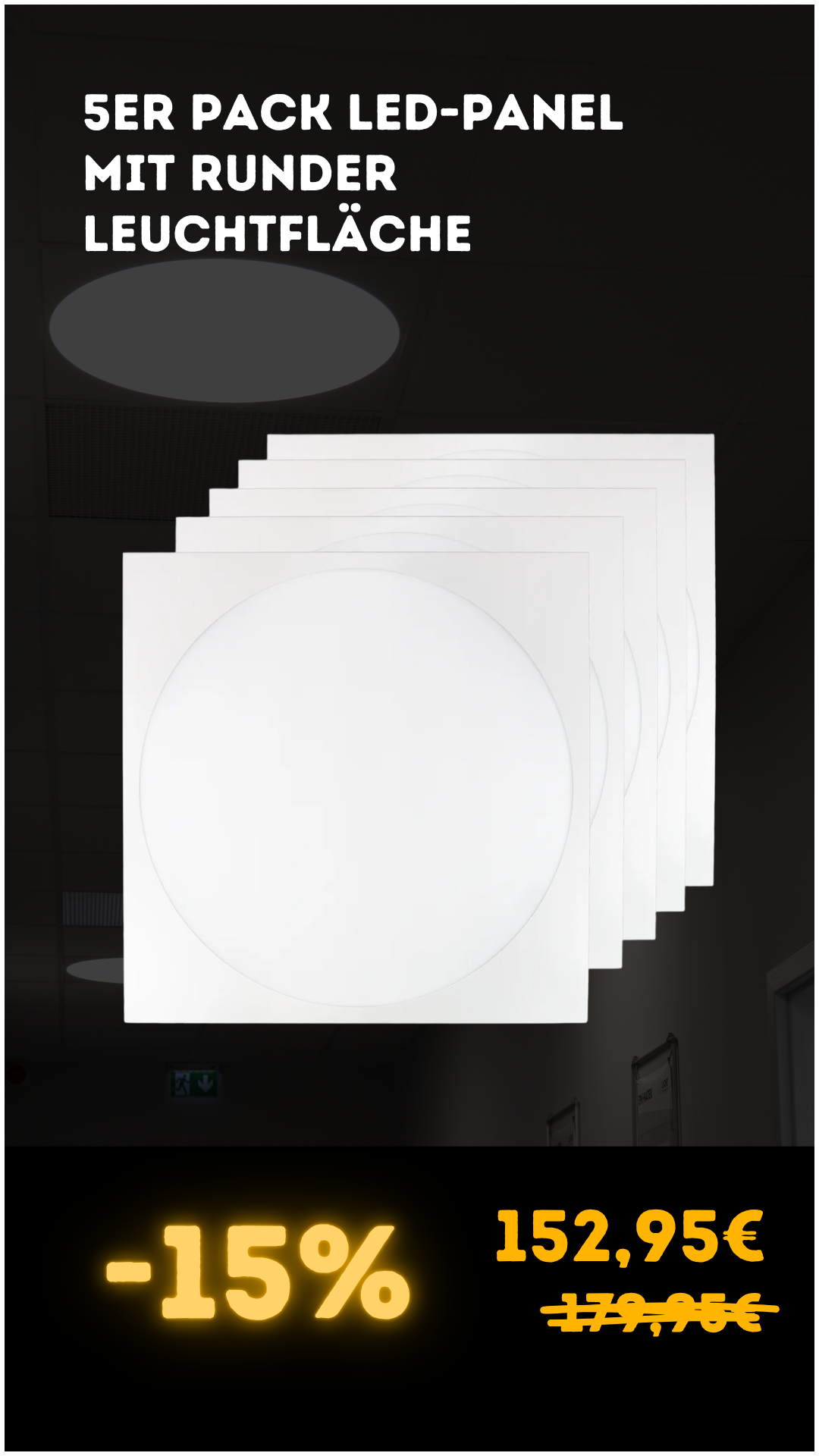 LED Panel mit runder Leuchtfläche