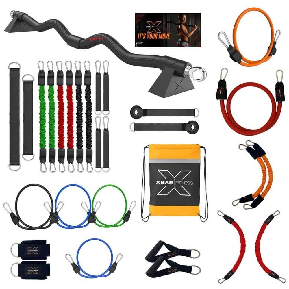 The Ultimate bundle, complete home gym system with ultra heavy resistance band