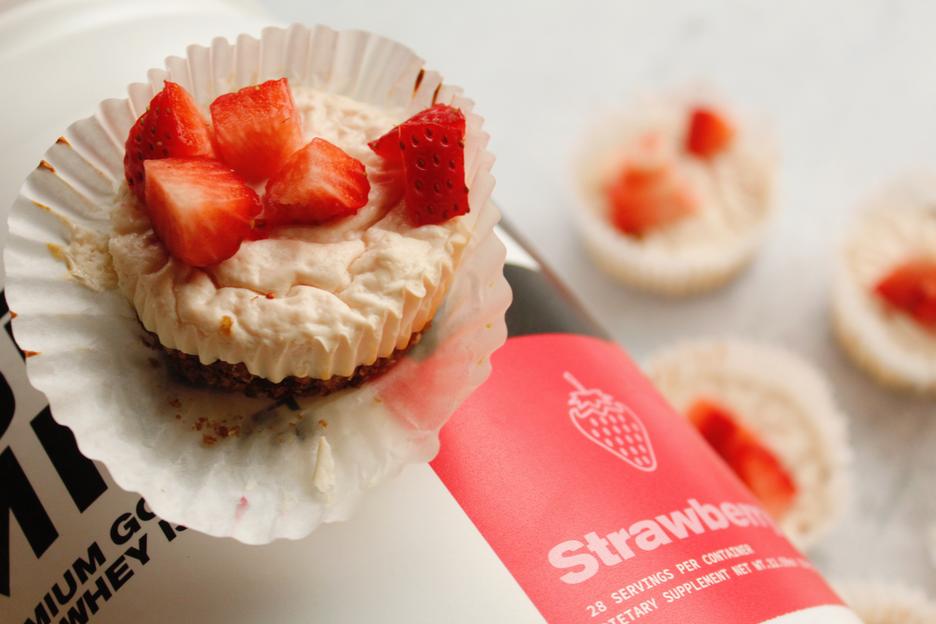 Healthier You Strawberry Protein Cheesecake Bites Astroflav