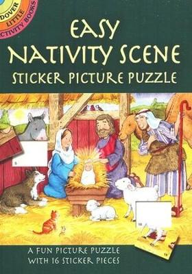 Easy Nativity Scene sticker picture pzuzle