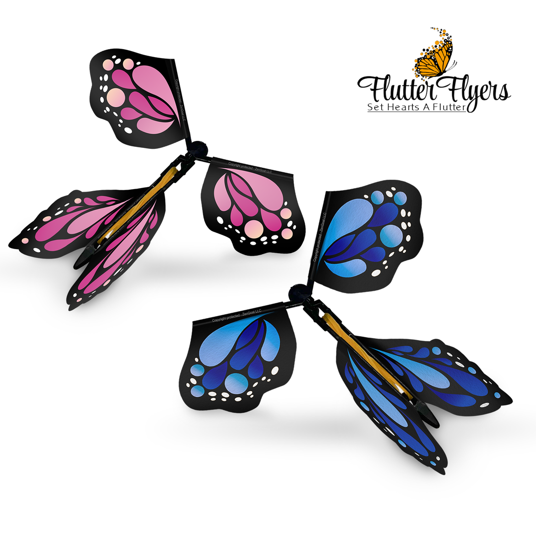Butterfly Stickers I 1-Dozen 3D Magnetic Stickers – Flutter Flyers