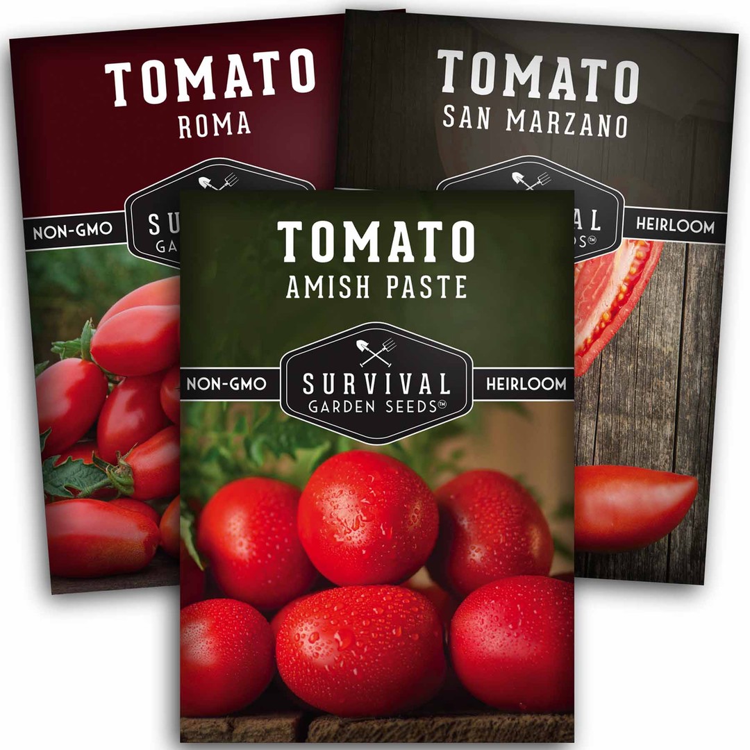 Paste Tomato Seed Collection - 3 Paste Tomatoes for your survival garden