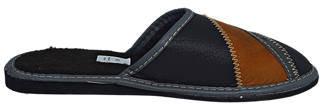 Jonas - men leather bedroom slippers - Reindeer Leather