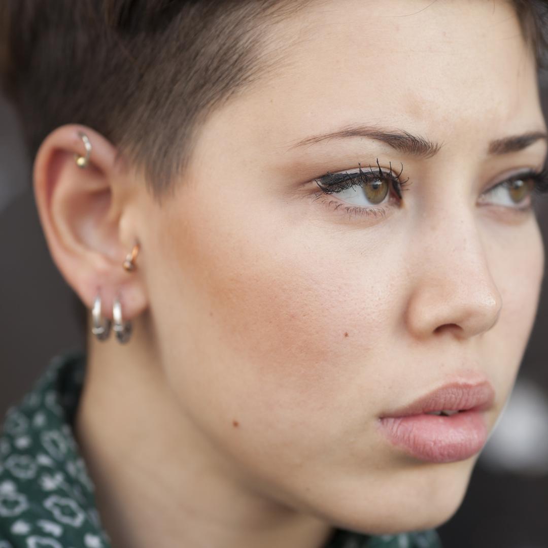 Girl with nose ring