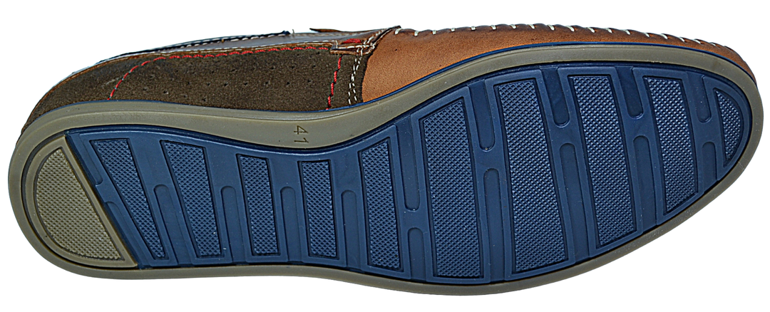 Miguel - Mens brown leather loafers - Reindeer Leather