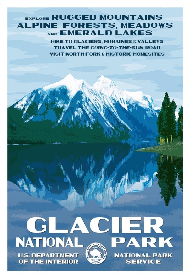 Glacier National Park | National Park Posters