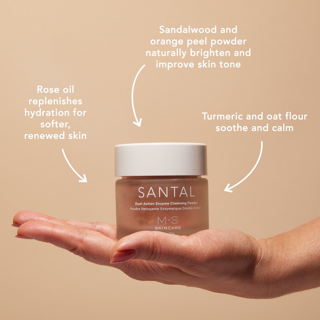 SANTAL | Dual-Action Enzyme Cleansing Powder – M.S Skincare