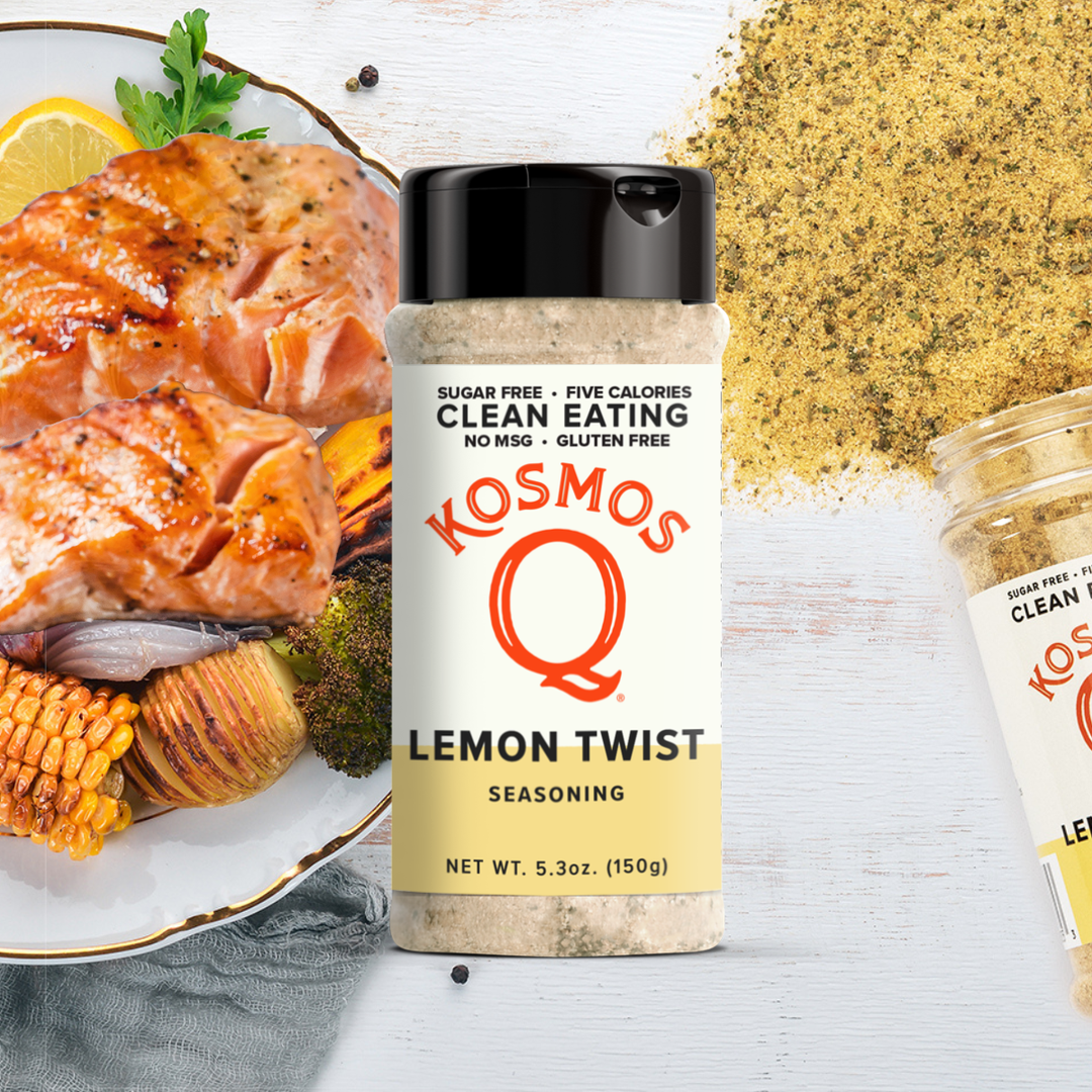Kosmo's Q Clean Eating Seasonings Lemon Twist - Paleo & Keto Clean Eating Seasoning