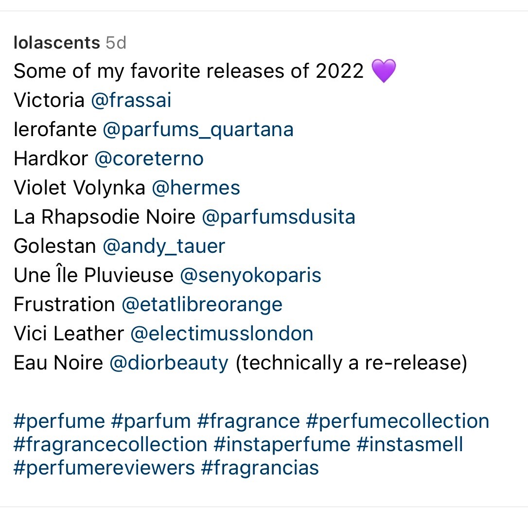 LOLASCENT'S Seven Must Try New Fragrances of 2022