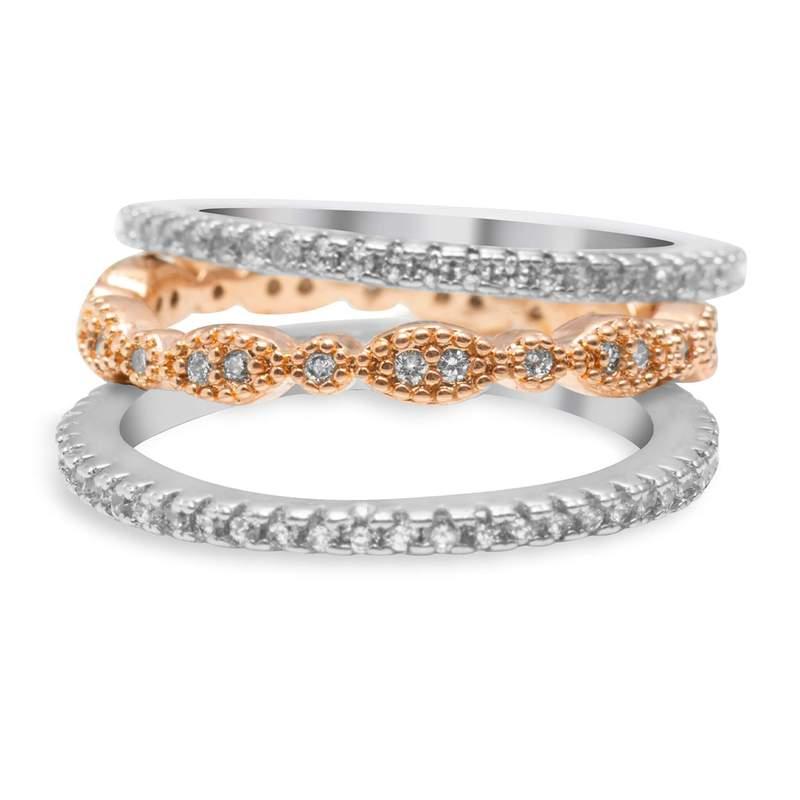 Blush and Bar Juliana 3-ring set