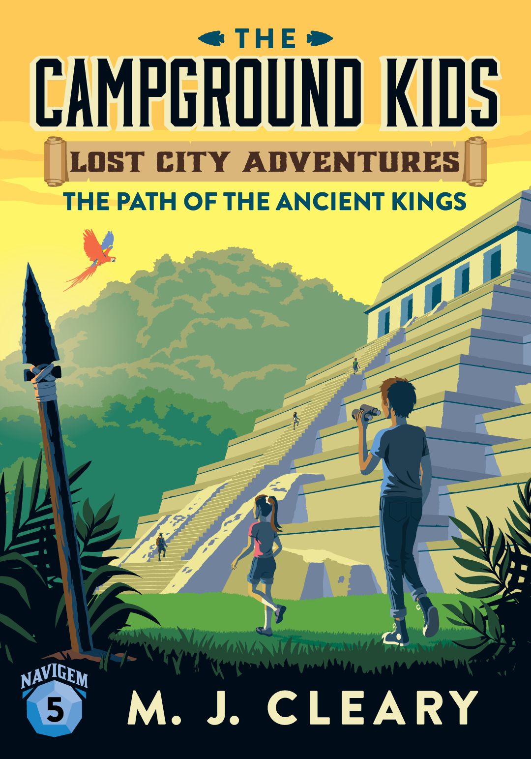 Children's adventure book cover titled 'Lake Ontario Treasure' featuring a castle on an island, a boat named Giddy Galleon, and a treasure chest, colorful illustration